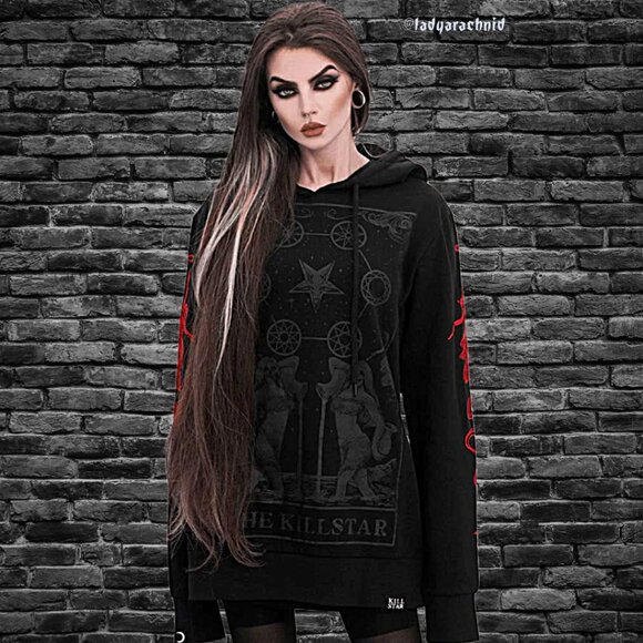 KILLSTAR Oversized Unisex Hoodie - Picture 4 of 6